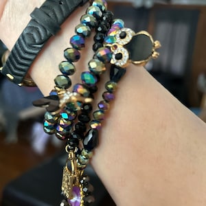 Handmade barbi bracelet set. Barbi 7 bracelet set. Beaded bracelet set of 7. Barbi jewelry bracelet set semanario bracelet set.