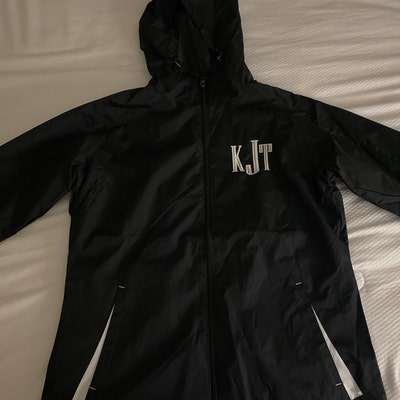 Monogrammed Rain Jacket Personalized Rain Coat Embroidered Jacket A1 - Etsy