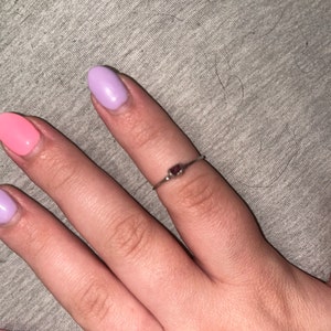 Customer photo from Bailey, Dainty Raw Ruby Ring in Yellow Gold