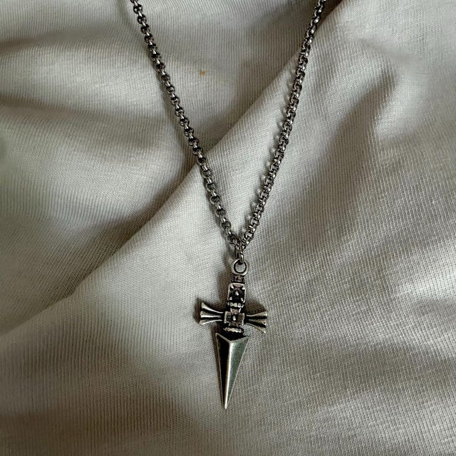 Judgement Chain Necklace Pendant Jewelry H x H 925 Sterling Silver