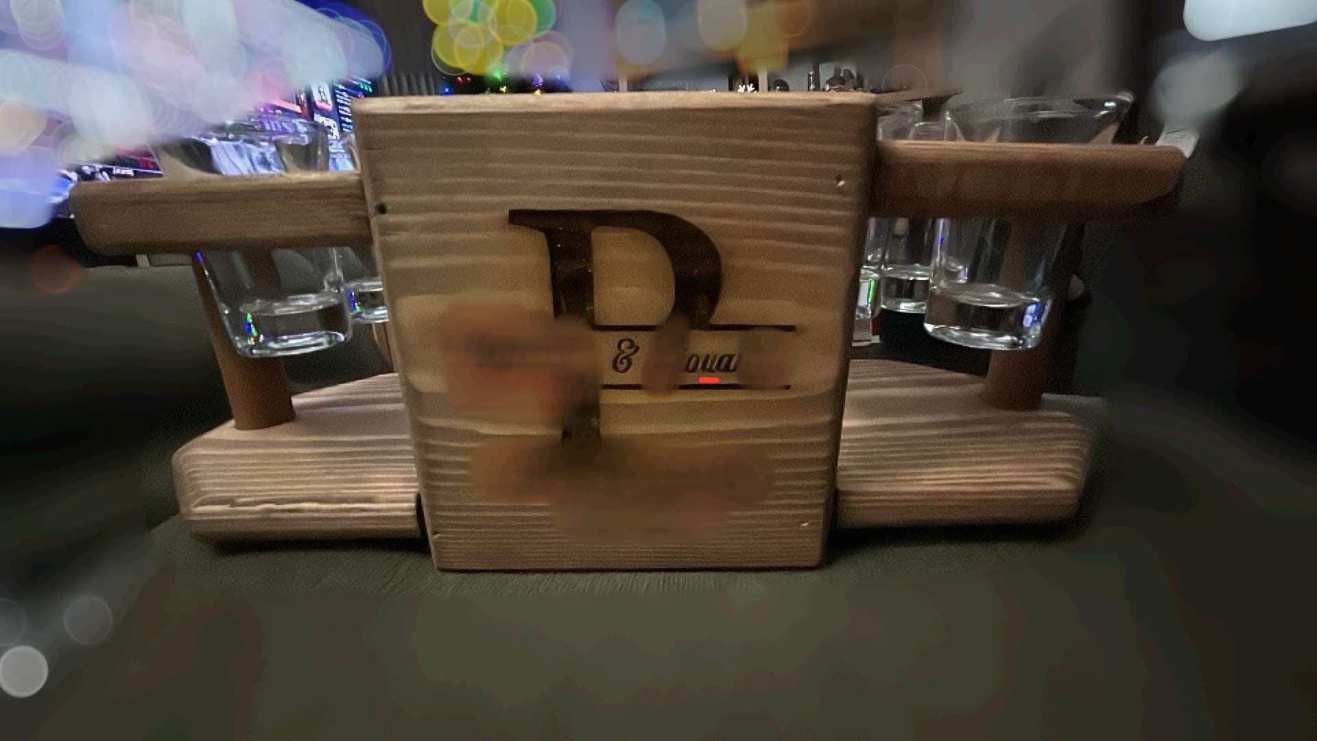 Personalized Engrave Tequila Shot Wooden Board, Housewarming Gift, New Home Gift, Wedding Gift, Engagement Gift, Bride Gift, Tequila Flight