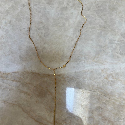 Gold Necklace, Necklaces for Women, Dainty Necklace, Lariat Necklace ...