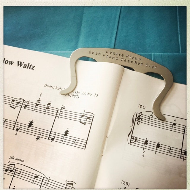  Music Book Clip,Page Holder - Silver Sheet Music  Holders,Cookbook Clip : Office Products