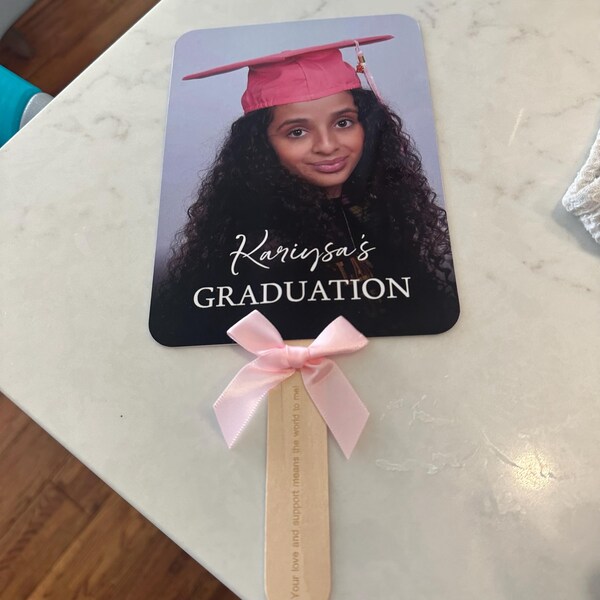 Personalized Photo Graduation Fans Congrats Grad Favor Fans for Guest ...