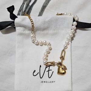 Double Layered Baroque Pearl Necklace with 18k Gold Coin Pendant