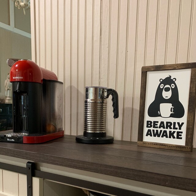 Bearly Awake Coffee Bar Sign Pallet Sign Wood Sign Etsy