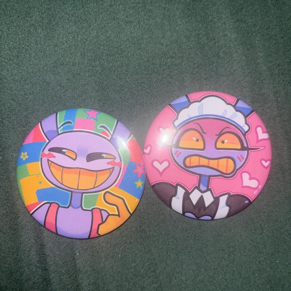 Gangle Button The Amazing Digital Circus Buttons/pins (LARGE, 2.25 In) (pomni, Jax ...