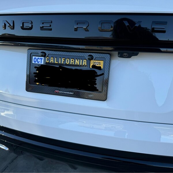 Black Stainless License Plate Frame Black TRD-Style 3D Emblem License Plate Frame – Stainless Steel, Rust-Free, 1-Year Warranty Trd Plate Frame - Foto 3