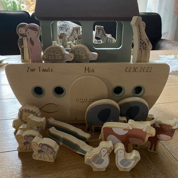 Taufgeschenk Personalisiert Arche Noah Als Geldgeschenk Aus Holz