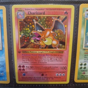 Charizard Base Set 4/102 1st Edition Handmade Holo Proxy Card - Etsy Charizard Base Set 4/102 1st Edition Handmade Holo Proxy Card - Etsy