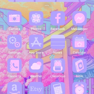 Cherry Blossom App Icons Cute App Icon Pack Sakura App Icons - Etsy