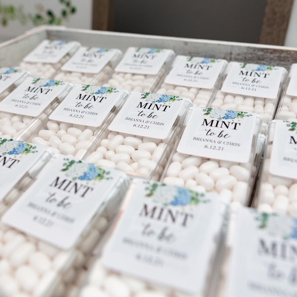 Personalized Mint to Be Wedding Shower Favors Engagement Party Tic Tacs ...