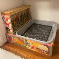 Large EZ Entry 2.0 Hop Box: Rabbit Bunny Easy Entry Hay Feeder and ...