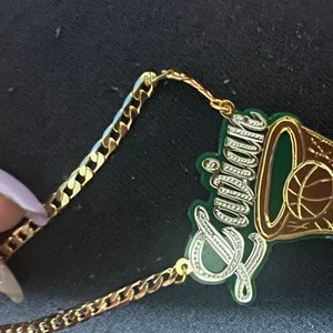 PERSONALIZED 14K GP DOUBLE PLATED XO HUGS AND KISSES NAME