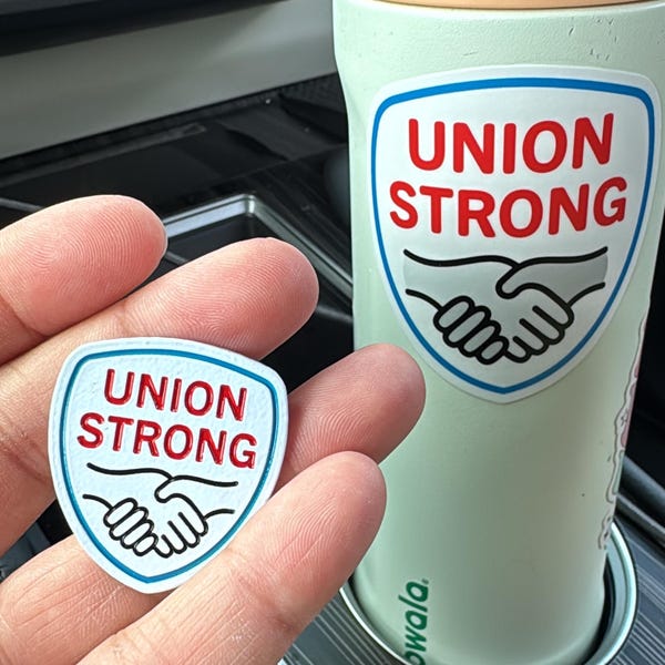 Union Strong Pro Union Stickers - Etsy