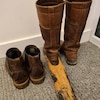 Oak Barrel Boot Jack / Boot Pull / Boot Remover / Shoe Remover / Welly
