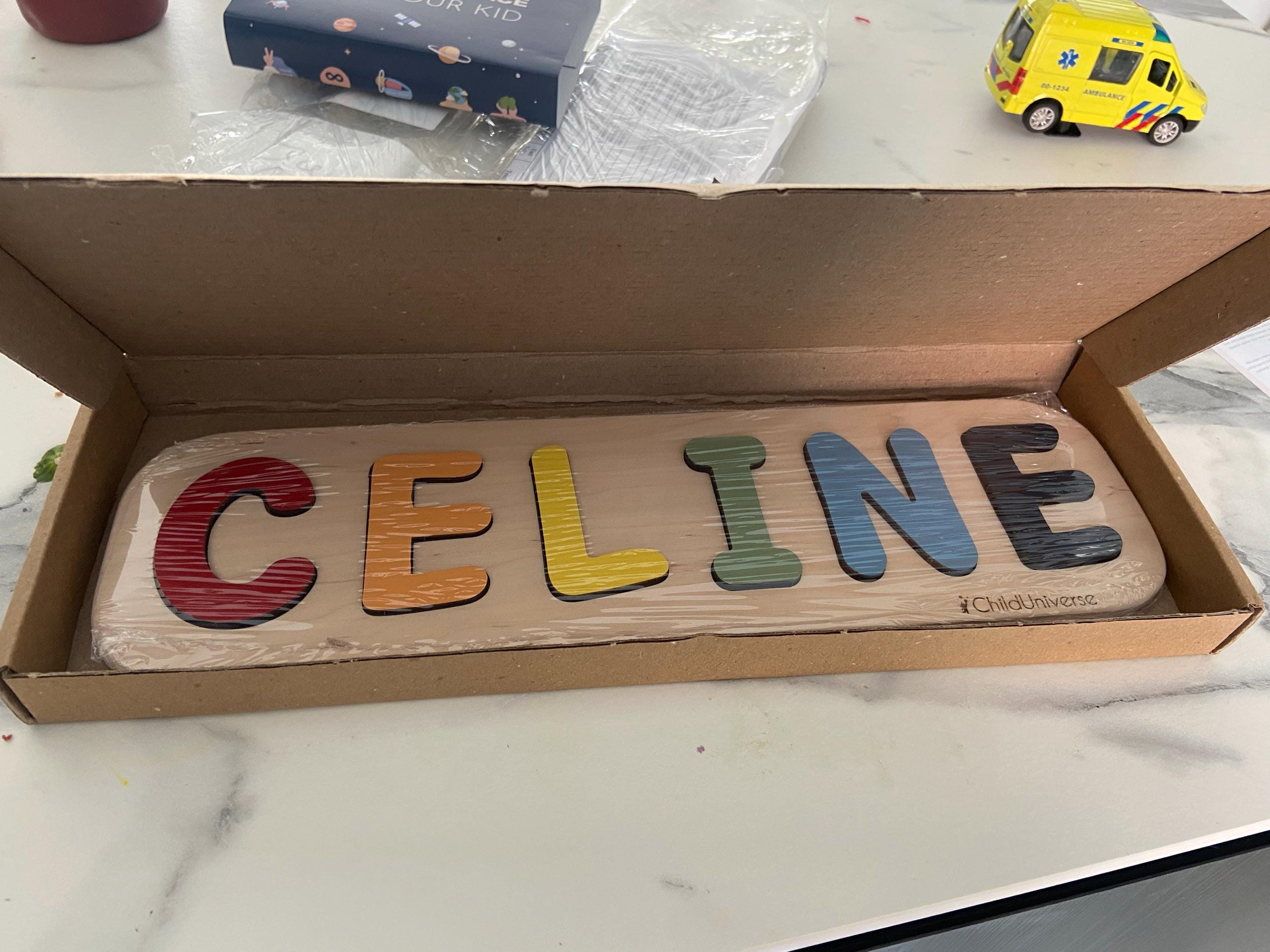 New Baby Gift Wood Name Puzzle for Toddler Montessori Puzzle, First Birthday Gift for Baby Boy Baby Girl, Wooden Toys, Custom Gift for Kids