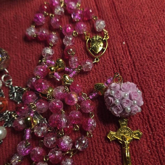 20x16mm Sacred Heart of Jesus Lead Free Pewter Rosary Centerpiece