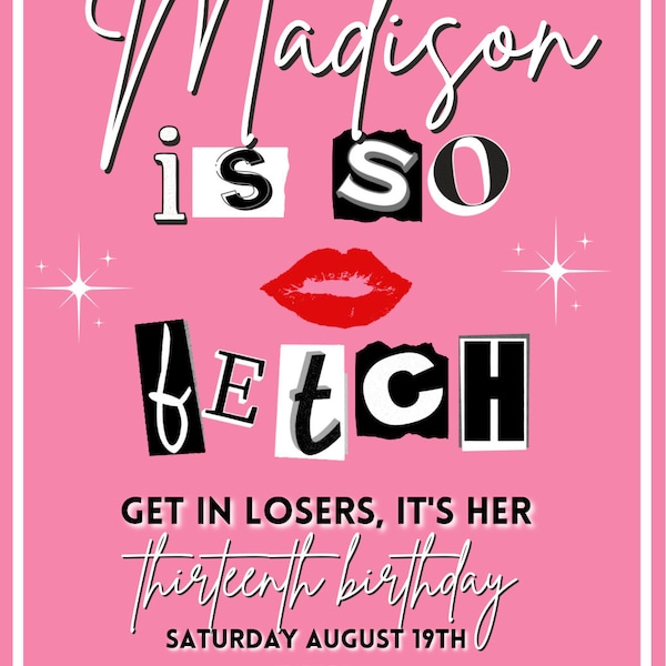 Hannah Montana Birthday Invitation, Hannah Montana Invitation, Editable