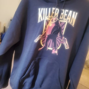 Killer Bean T Shirt Steel Design Official Killer Bean Merch Etsy - killer bean shirt roblox
