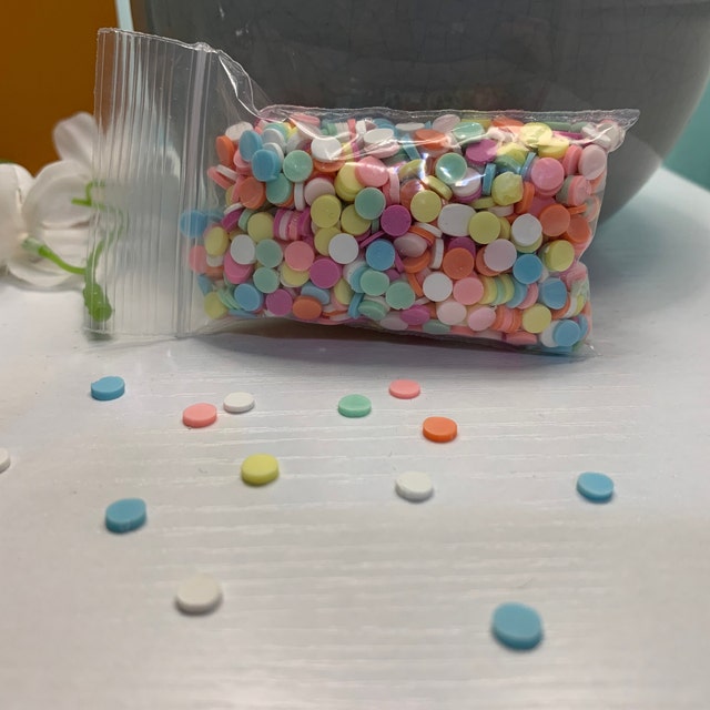 Assorted Polymer Clay Flower Sprinkles, Fimo Fake Sprinkle Mix, Decoden  Funfetti Rainbow Jimmies P101 