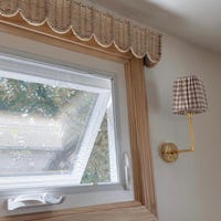 Rattan Scallop Window Pelmet, Window Wicker Cornice, Rattan Valance ...
