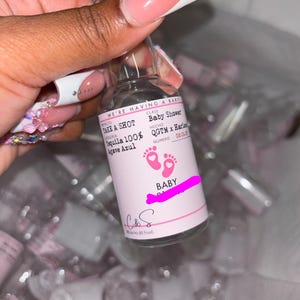 Mini Casamigos Custom Tequila Label 50ML, Baby Shower Party Favors, Pop It When She Pops, It’s A Girl, It’s A Boy, Baby Shower Favors