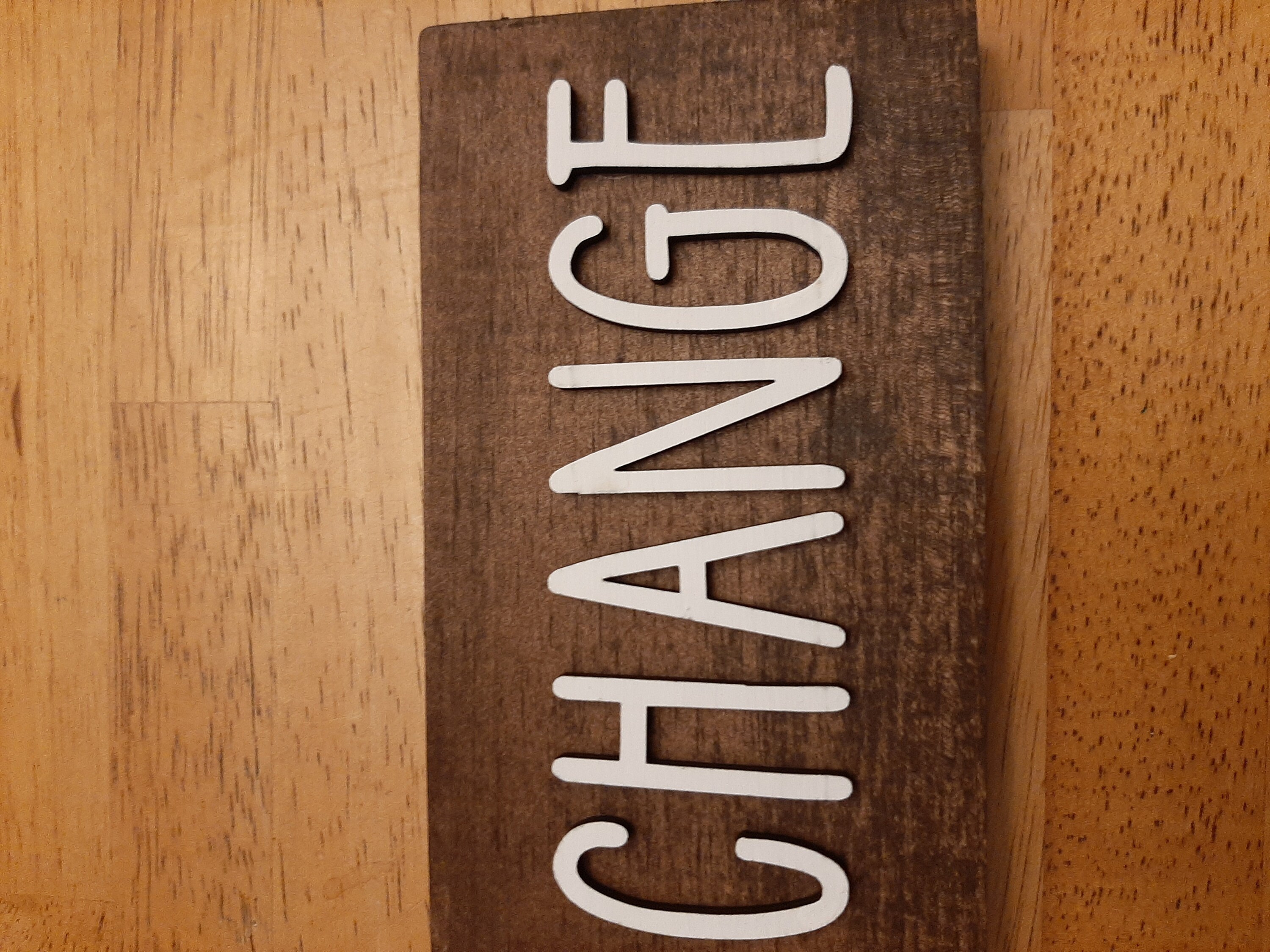 One Little Word Inspirational Wood Block, Word of the Year, Encouragement Gift, Shelf Sitter, Resolution, Inspiration, Life Motto, Goals