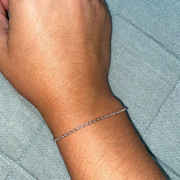 Silver Chain Bracelet | Silver Plated or Sterling Silver Bracelet ...