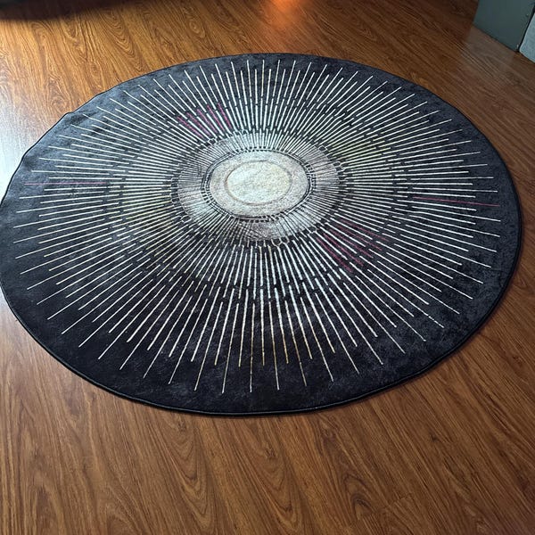 Sun Rug, Sunshine Rug, Round Rug, Circle Rug, Bathmat Rug, Doormat Rug ...