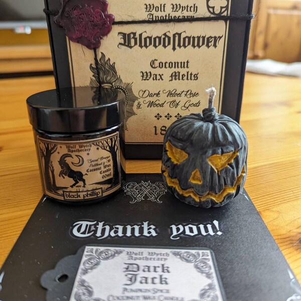 Gothic Bridesmaid Gift, Unique Wedding Favour, Dried Flower Bath Salt ...