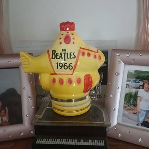 The Beatles 陶器　置物 Beatles Yellow Submarine 1966 Containers Also Have, Rolling Stones
