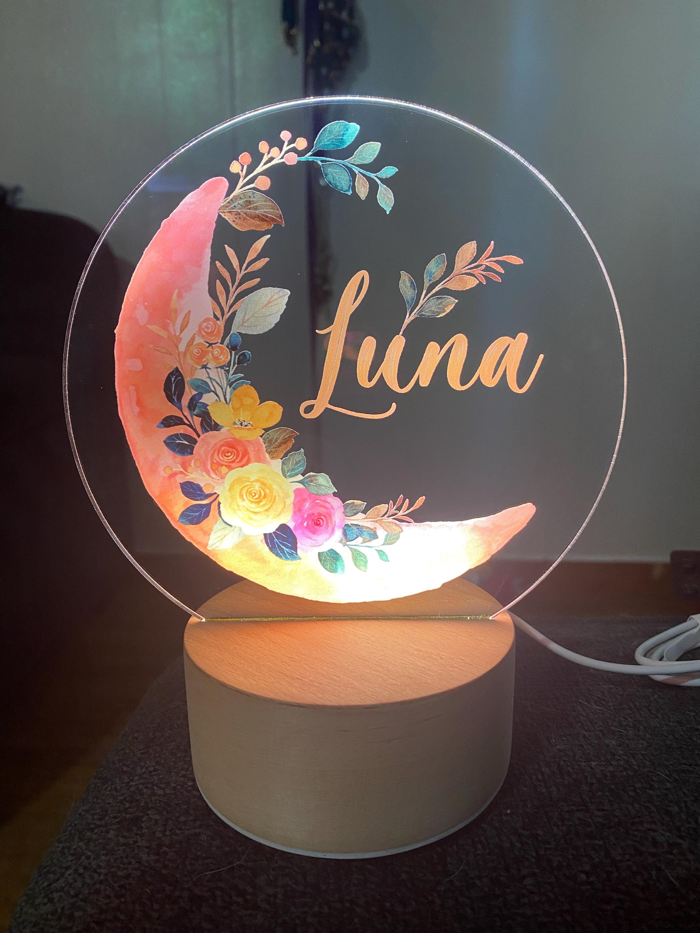 Baby Girl Gift, Personalized Night Light for Kids, Custom Night Light, Infant Gift, Personalized Lamp, Name Night Light