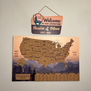 Cork Board USA Map Pin Board, US Map Tracker For Travel