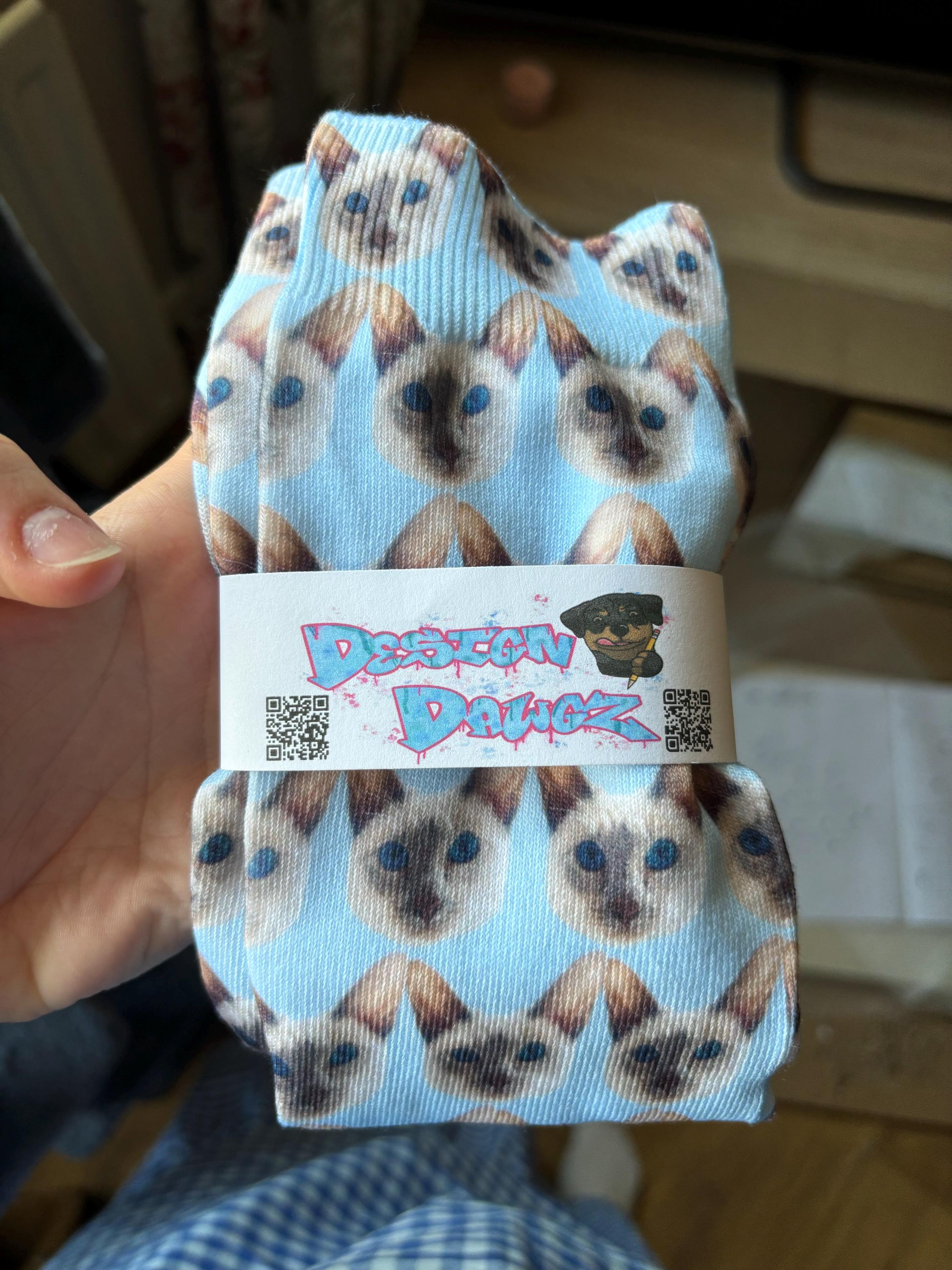 Full Face Photo Printed Socks Personalised Custom Designs | Birthday, Christmas, Fathers Day | Kids and Adult sizes