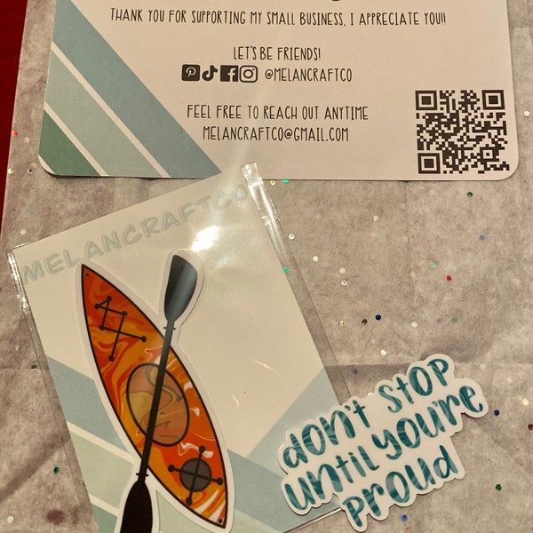 Kayak Sticker | Vinyl Waterproof Decal | Adventure Sticker for Water ...