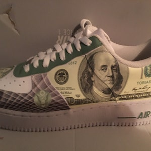 100 Dollar Bill Custom Nike Air Force 1 