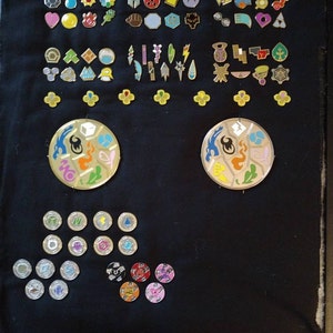 Complete 18 Gym Badges Paldea Scarlet & Violet Exclusively Made