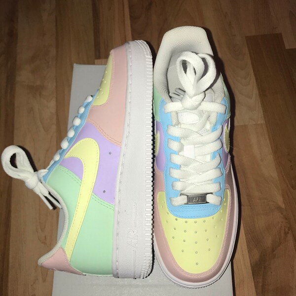 multicolor pastel air force 1