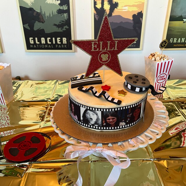 Hollywood Star Cake Topper Hollywood Birthday Star Birthday - Etsy