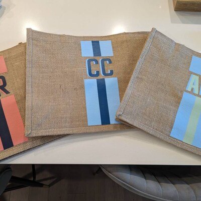 Wyatt Striped Jute Braid Tote Bag