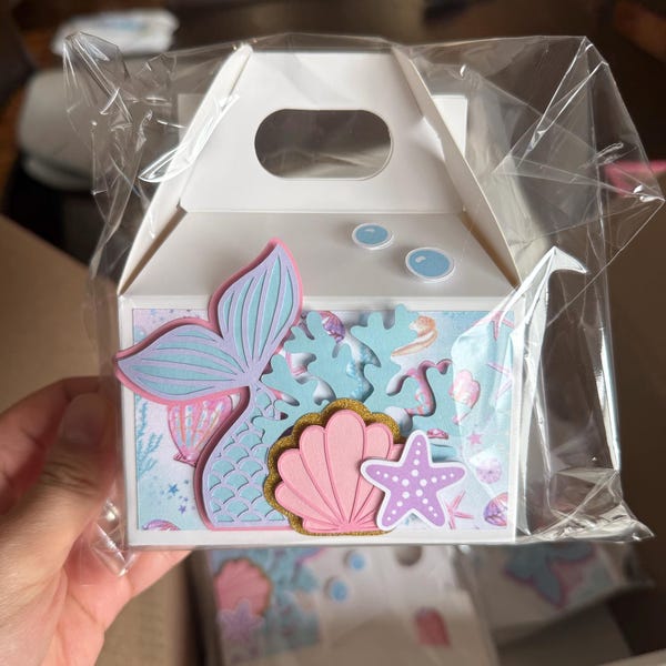 Mermaid Party Treat Boxes Party Favors Candy Box - Etsy