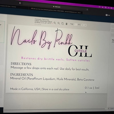 Cuticle Oil Pen Label Template Editable Cosmetic Twist Tube Wraparound Cuticle Oil Pen Label Template Editable Cosmetic Twist Tube Wraparound
