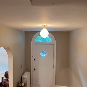 Semi Flush Globe Light Ceiling Hanging Lamp Dining Room - Etsy