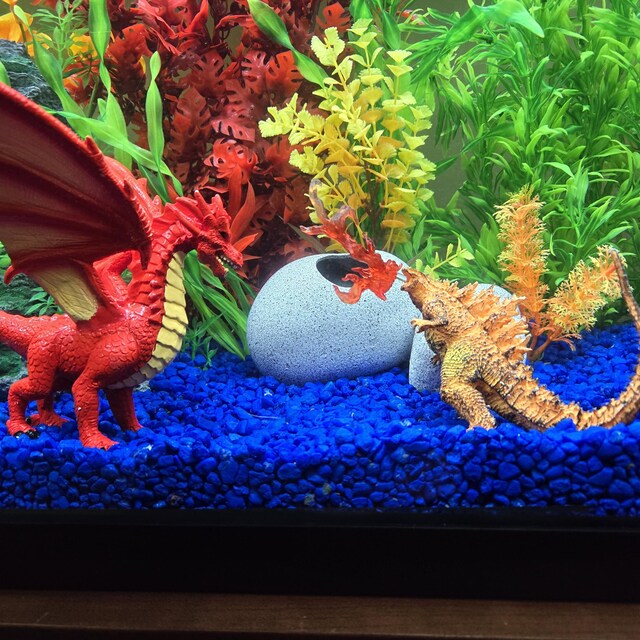 Star Wars Fish Tank Decor Millennium Falcon and At st Etsy