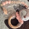 Personalized Animal Crochet Rattle,custom Wooden Baby Rattle,engraved ...