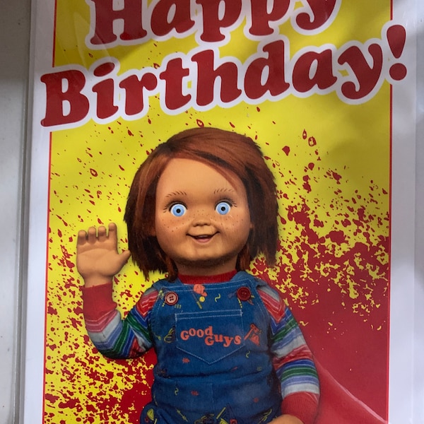 Happy Birthday! (child&rsquo;s Play / Chucky Theme) - Greeting Card - Etsy