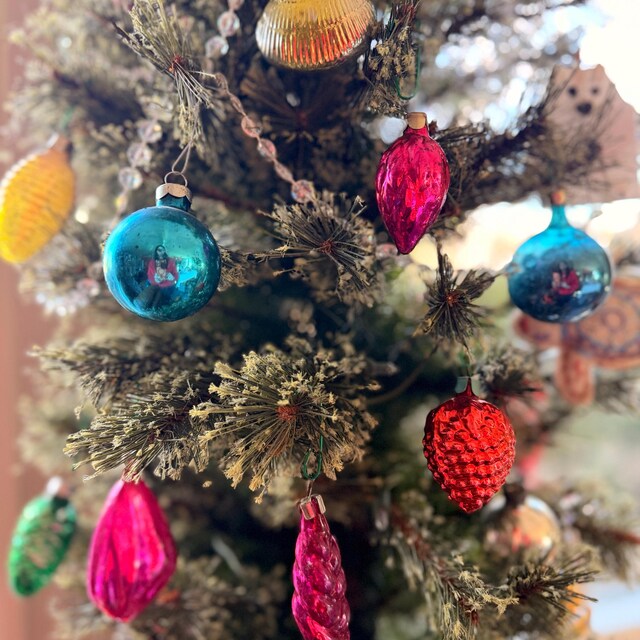 ヴィンテージガラスクリスマスオーナメント詰め合わせ、6～48個