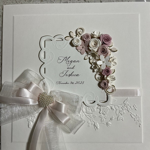 Lillian Rose Hochzeits-Kartenbox Aus Elfenbein – Goldene Beschriftung, Für Geldgeschenke & Karten (24x24x25 Cm)