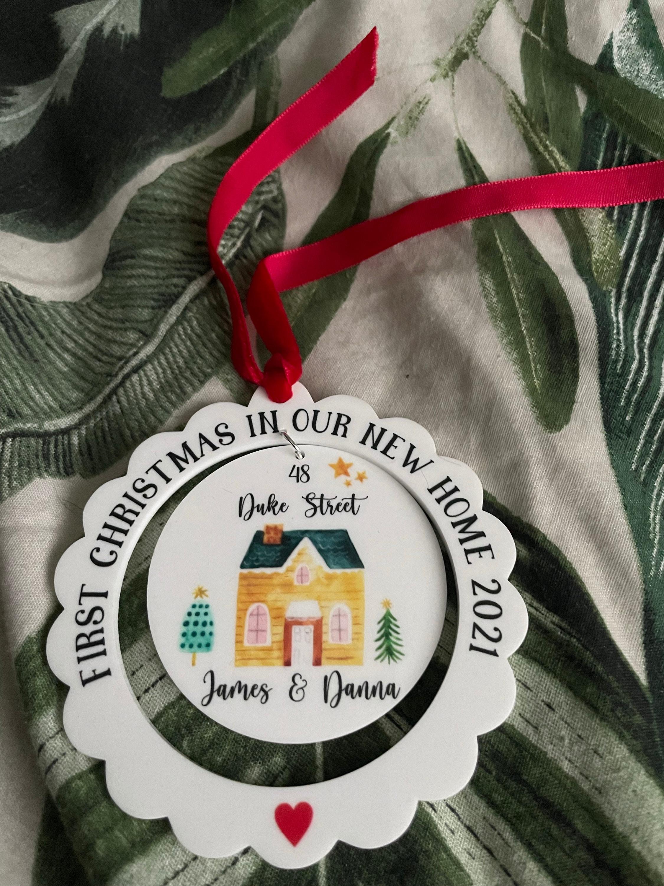 Christmas in our new home 2024, Personalised New Home Christmas Decoration, First Christmas In Our New Home Tree Ornament